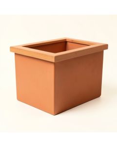 Reed Bend Closed Outdoor Storage Box - Terracotta (synthetic illustration; no displayed measurements)