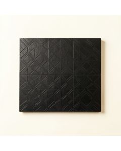 Moss Brook Uninstalled Square Decorative Tile - Black (synthetic illustration; no displayed measurements)