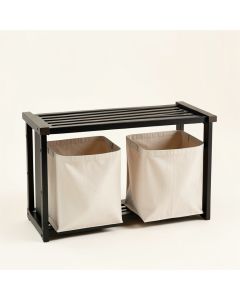 Heath Arc Laundry Sorting Station With Plain Removable Bags (synthetic illustration; no displayed measurements)