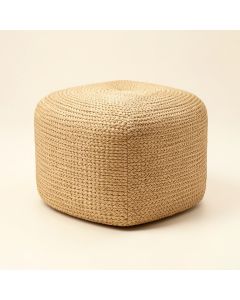 Cael Woven Pouf (synthetic illustration; no displayed measurements)