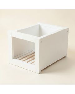 Willow Bend Empty Furniture-Style Litter Enclosure - White (synthetic illustration; no displayed measurements)