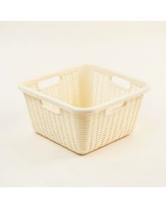 Spruce Crest Empty Storage Basket - Ivory (synthetic illustration; no displayed measurements)
