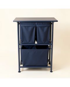 Elm Bluff Laundry Sorting Station With Plain Removable Bags - Navy (synthetic illustration; no displayed measurements)