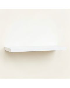 Reed Crest Wall-Mounted Shelf - White (synthetic illustration; no displayed measurements)