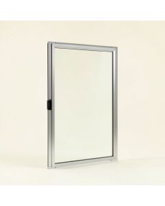 Hawthorne 44 '' - 48 '' W X 76 '' H Door Opening Sliding Semi-Frameless Shower Door (synthetic illustration; no displayed measurements)