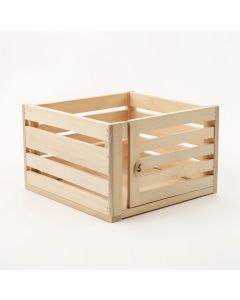 Oak Crest Empty Furniture-Style Pet Crate - Beige (synthetic illustration; no displayed measurements)
