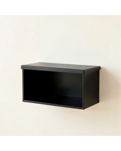 Field Bluff Wall-Mounted Shelf - Black (synthetic illustration; no displayed measurements)