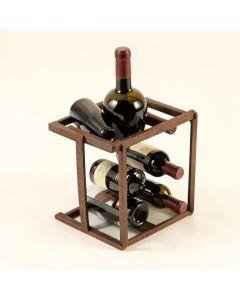 Arsenio 18 Bottle Floor Wine Bottle And Glass Rack (synthetic illustration; no displayed measurements)