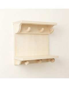Holly Brook Wall-Mounted Entryway Organizer Shelf - Ivory (synthetic illustration; no displayed measurements)