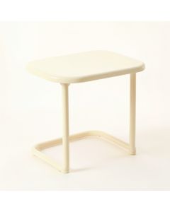 Slate Canyon Compact Balcony Table - Ivory (synthetic illustration; no displayed measurements)