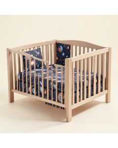 Rawlings Outer Space Galaxy Baby Nursery 6 Piece Crib Bedding Set (synthetic illustration; no displayed measurements)