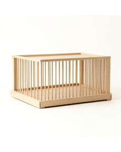 Hill Bridge Empty Furniture-Style Pet Crate - Beige (synthetic illustration; no displayed measurements)