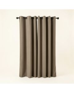Heil Patio Solid Color Room Darkening Grommet Single Curtain Panel (synthetic illustration; no displayed measurements)