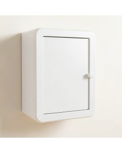 Dawn Arc Wall-Mounted Laundry Cabinet (synthetic illustration; no displayed measurements)