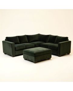 Dawnelle 120 '' Wide Symmetrical Modular Sectional With Ottoman (synthetic illustration; no displayed measurements)