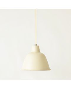 Juniper Bridge Pendant Light Suspended From One Plain Cable - Cream (synthetic illustration; no displayed measurements)