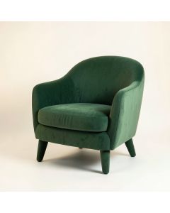 Alder Edge Upholstered Armchair - Green (synthetic illustration; no displayed measurements)
