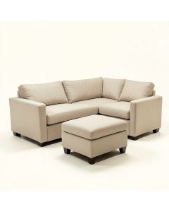 Braeden 101.2 '' Wide Linen Reversible Modular Sofa & Chaise With Ottoman (synthetic illustration; no displayed measurements)