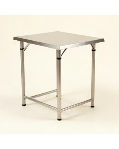 Mcginnis Folding Stainless Steel Bar Table (synthetic illustration; no displayed measurements)