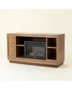Cloyne Tv Stand For Tvs Up To 88 '' With Electric Fireplace Included (synthetic illustration; no displayed measurements)