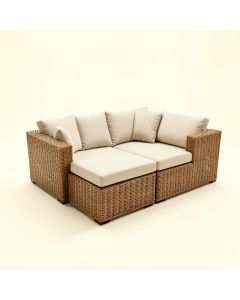 Almine Patio Sectional With Cushions (synthetic illustration; no displayed measurements)