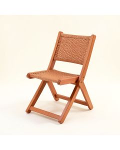Willow Bluff Folding Outdoor Chair - Terracotta (synthetic illustration; no displayed measurements)