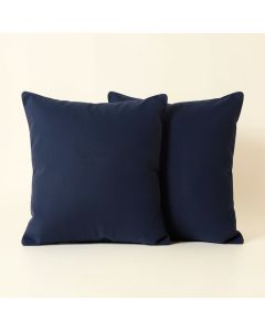 Stripe Collection Navy Blue Throw Pillows - Set Of 2 (synthetic illustration; no displayed measurements)