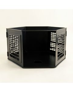 Reed Brook Empty Furniture-Style Pet Crate - Black (synthetic illustration; no displayed measurements)