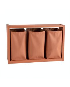 Moss Arc Laundry Sorting Station With Plain Removable Bags (synthetic illustration; no displayed measurements)