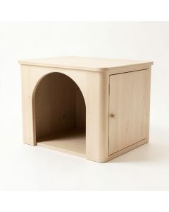 Glen Bend Empty Furniture-Style Litter Enclosure - Beige (synthetic illustration; no displayed measurements)