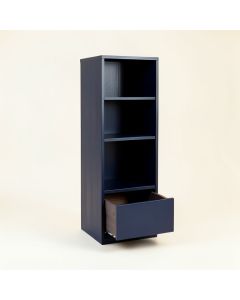 Clay Canyon Narrow Cubby Tower - Navy (synthetic illustration; no displayed measurements)