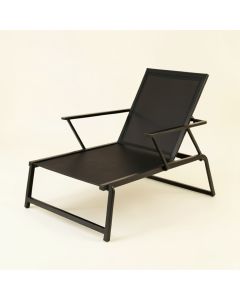 Vale Brook Outdoor Lounge Chair - Black (synthetic illustration; no displayed measurements)