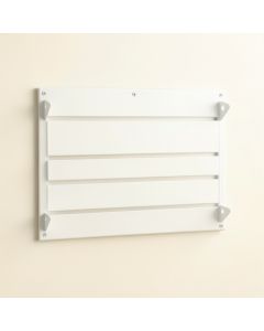 Cedar Brook Empty Wall-Mounted Tool Organizer Panel - White (synthetic illustration; no displayed measurements)