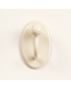 Ridge Crest Wall-Mounted Robe Hook - Ivory (synthetic illustration; no displayed measurements)