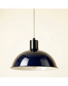 Cedar Dale Pendant Light Suspended From One Plain Cable - Navy (synthetic illustration; no displayed measurements)