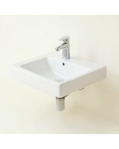 White Ceramic Rectangular Undermount Bathroom Sink With Overflow (synthetic illustration; no displayed measurements)