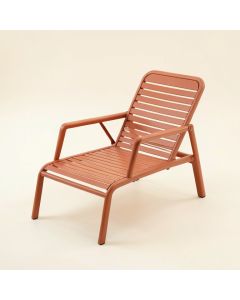 Brook Dale Outdoor Lounge Chair - Terracotta (synthetic illustration; no displayed measurements)