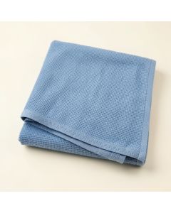 Hazel Edge Bath Towel - Blue (synthetic illustration; no displayed measurements)