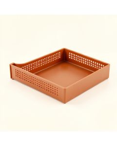 Elm Brook Empty Under-Desk Cable Tray - Terracotta (synthetic illustration; no displayed measurements)