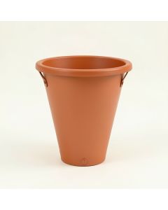 Cliff Arc Empty Railing Planter With Integral Brackets (synthetic illustration; no displayed measurements)