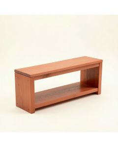 Linden Bridge Narrow Outdoor Storage Bench - Terracotta (synthetic illustration; no displayed measurements)