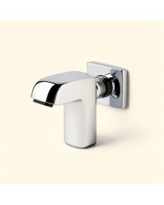Arched Square Single Hole Vessel Sink Bathroom Faucet (synthetic illustration; no displayed measurements)