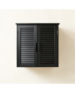 Elm Brook Wall-Mounted Laundry Cabinet - Black (synthetic illustration; no displayed measurements)