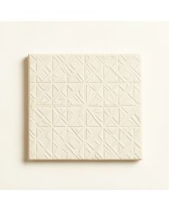 Pine Bend Uninstalled Square Decorative Tile - Ivory (synthetic illustration; no displayed measurements)