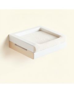 Flint Branch Wall-Mounted Cat Perch - White (synthetic illustration; no displayed measurements)