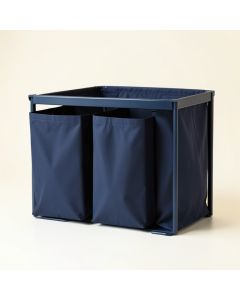 Olive Bluff Laundry Sorting Station With Plain Removable Bags - Navy (synthetic illustration; no displayed measurements)