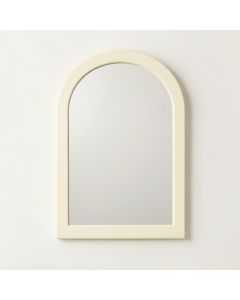 Cliff Bend Framed Wall Mirror - Cream (synthetic illustration; no displayed measurements)