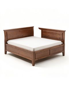 Leedy Solid Wood Standard Bed (synthetic illustration; no displayed measurements)