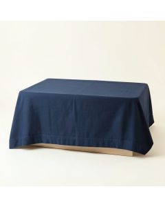 River Edge Flat Bed Sheet - Navy (synthetic illustration; no displayed measurements)
