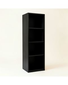 Brook Bend Narrow Cubby Tower - Black (synthetic illustration; no displayed measurements)
